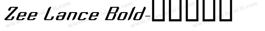 Zee Lance Bold字体转换